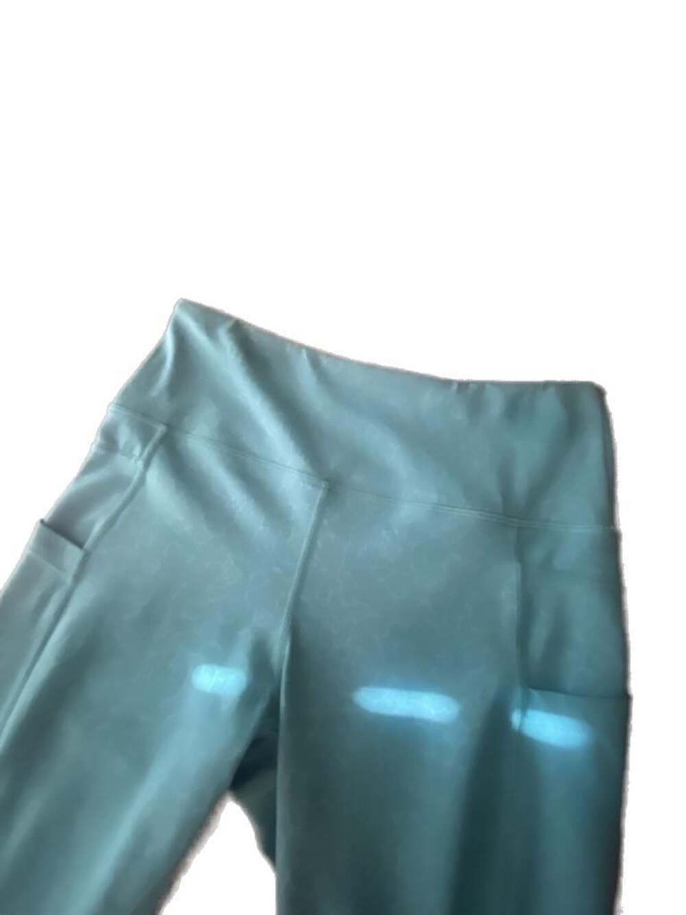 Zyia Active Teal High-Rise Leggings with Side Pockets